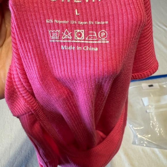 SHEIN Size Large Vibrant Pink Tank Top - Picture 3 of 4